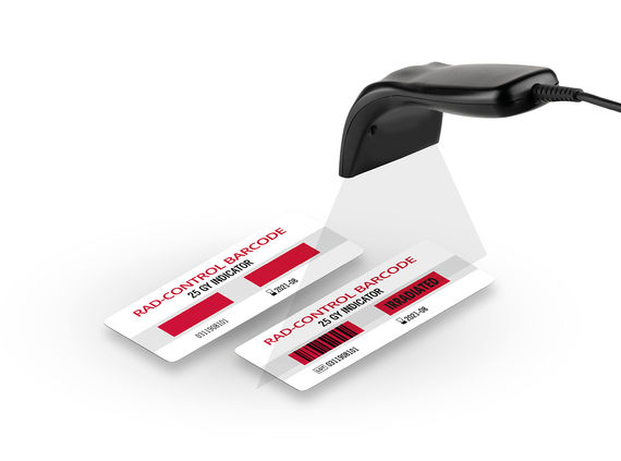 Irradiation result appears as barcode